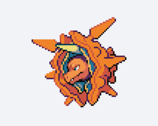 A combination of two Pokemon, generated by Pokemon Fusion.